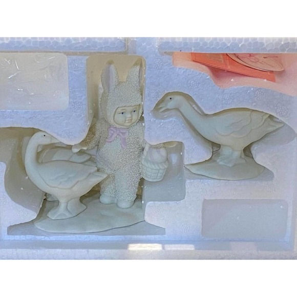 GOOSEY GOOSEY & GANDER  Springtime Stories Snowbunnies DEPT 56 - Picture 10 of 10
